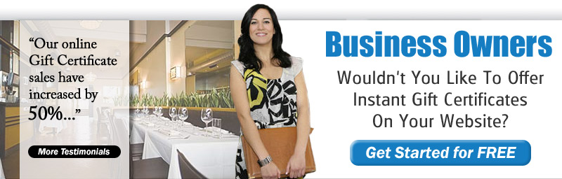 Offer Instant Gift Certificates on Your Website!