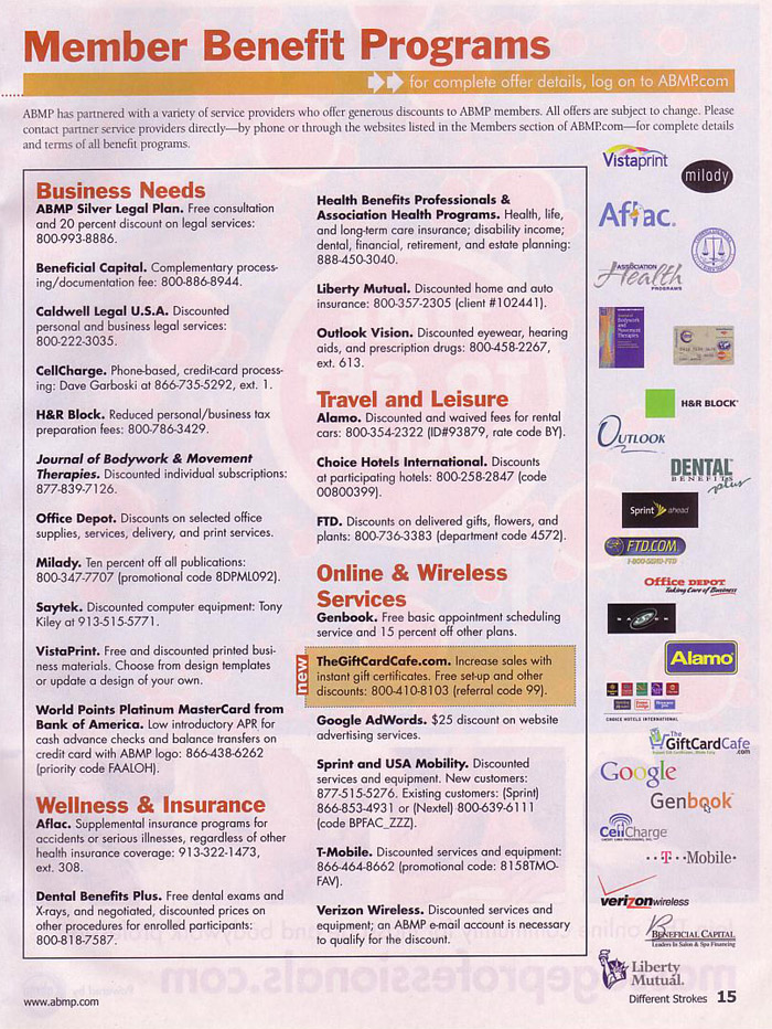 View Member Benefit Program from Jan/Feb 2010 Different Stokes Issue